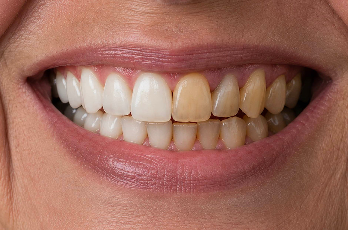WHY DO TEETH GO YELLOW?
